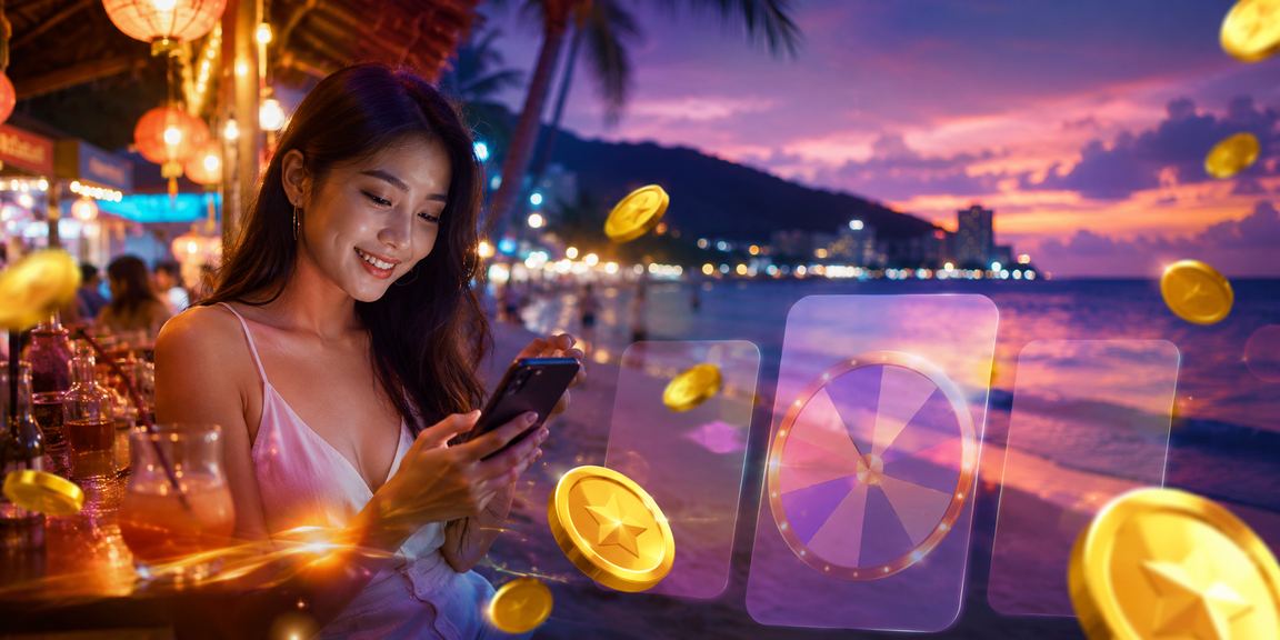 Meja roulette gaya Penang dalam persekitaran kasino dalam talian yang moden